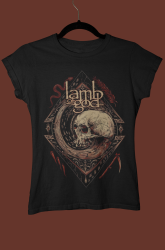 Дамска Тениска - Lamb Of God - Skull